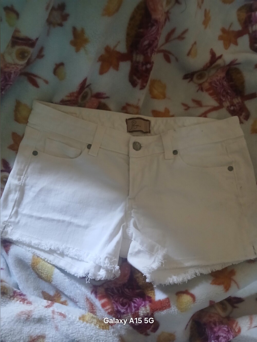 PAIGE RETRO WHITE DENIM SHORTS